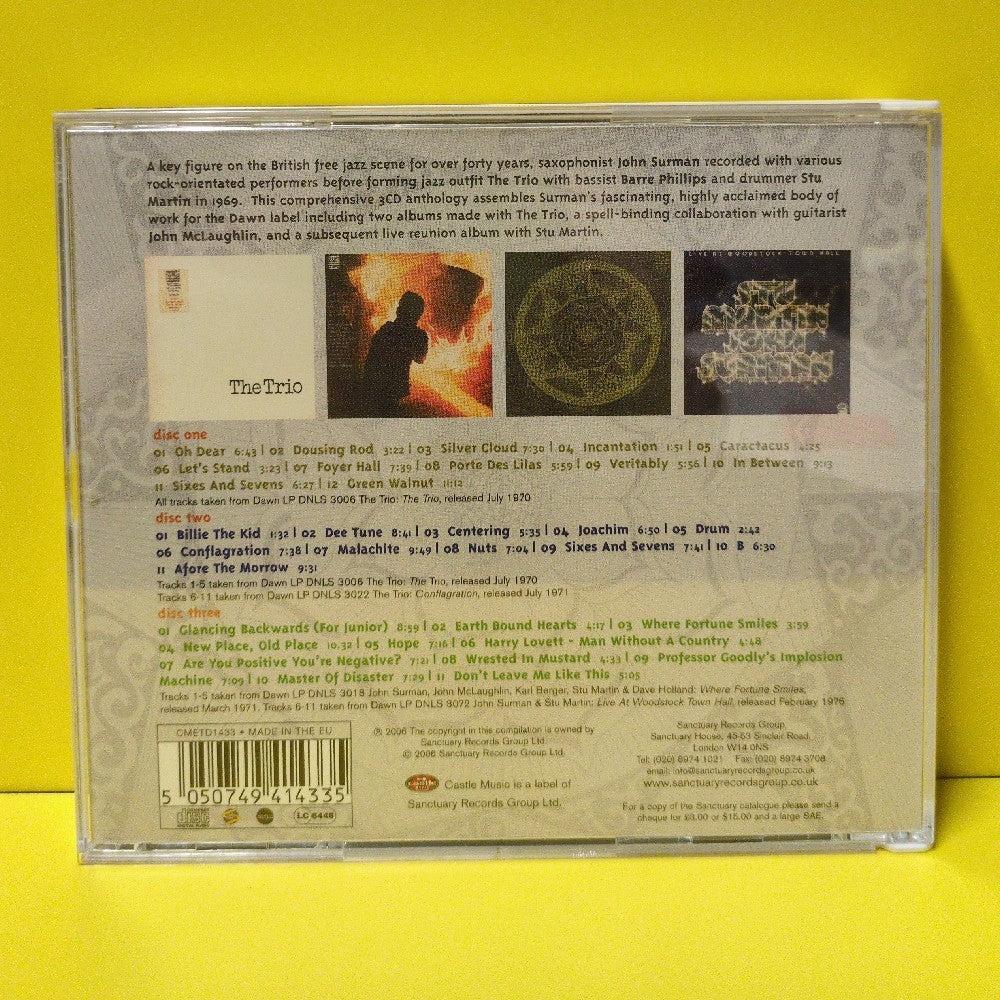 John Surman - Glancing Backwards The Dawn Anthology - 2006 - CMETD1433 - Used - VG++ - CDs - 3xCD - Remastered - UK Import