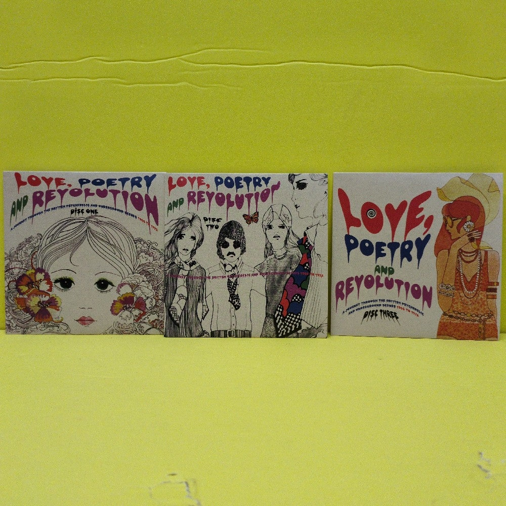 Various - Love, Poetry And Revolution (A Journey Through The British Psychedelic And Underground Scenes 1966-72) - 2013 - CRSEGBOX025 - Used - EX - CDs - 3xCD Box Set - UK Import