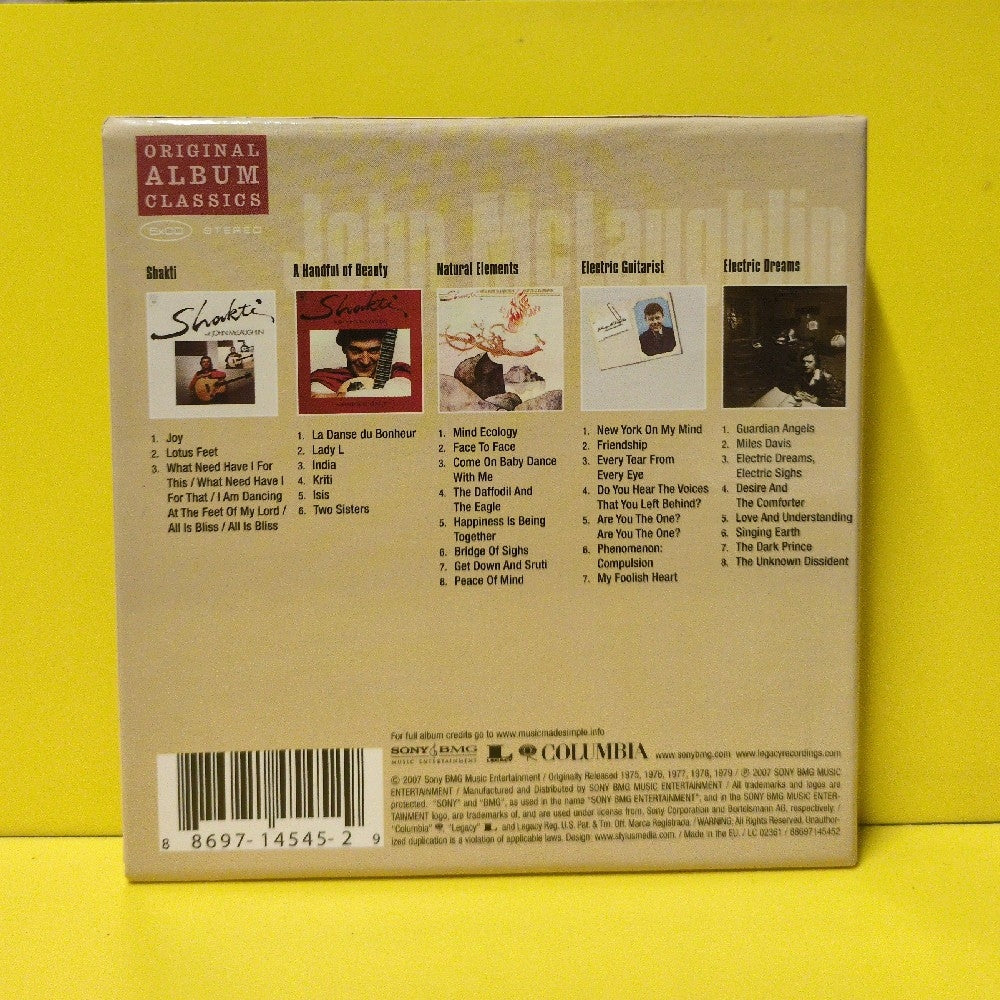 John McLaughlin - Original Album Classics - 2007 - 88697145452 - Used - VG++ - CDs - 5xCD Box Set - Europe Import