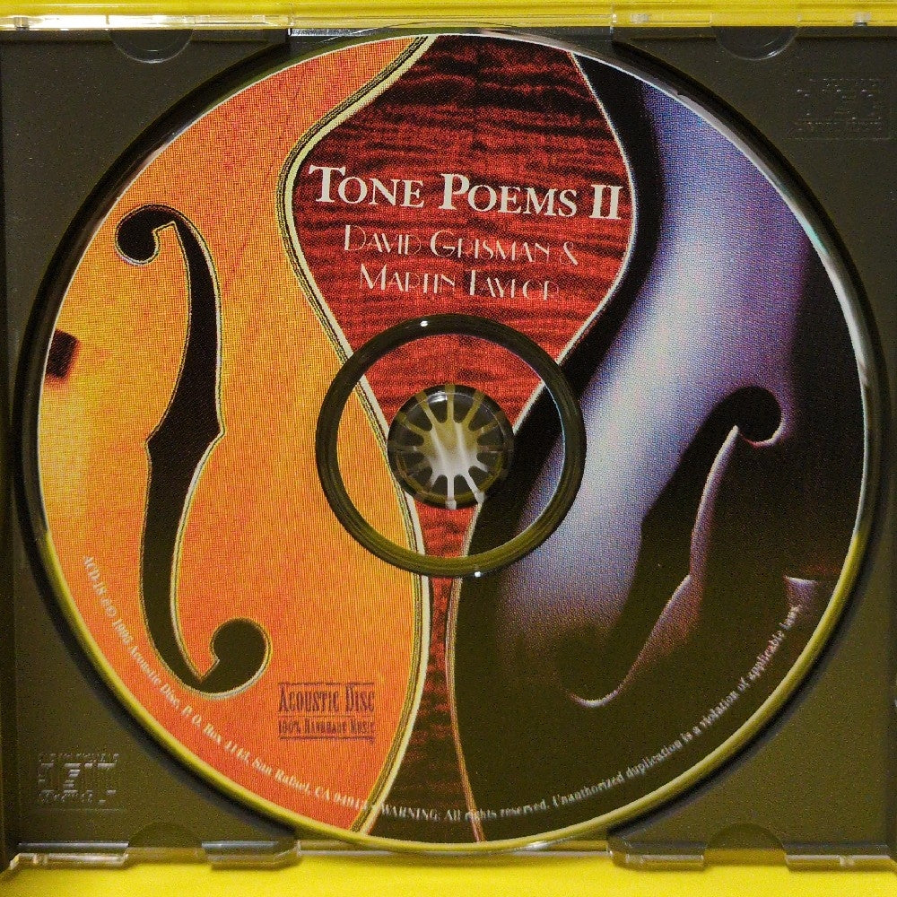 David Grisman & Martin Taylor - Tone Poems II (The Sounds Of The Great Jazz Guitars, Mandolins, Mandolas & Mandocellos) - ACD 18 - Used - EX - CDs