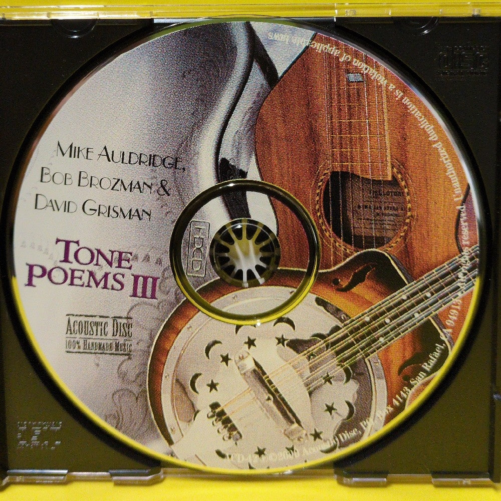 Mike Auldridge, Bob Brozman & David Grisman - Tone Poems III (The Sounds Of The Great Slide & Resophonic Instruments) - 2000 - ACD-42 - Used - EX - CDs - HDCD