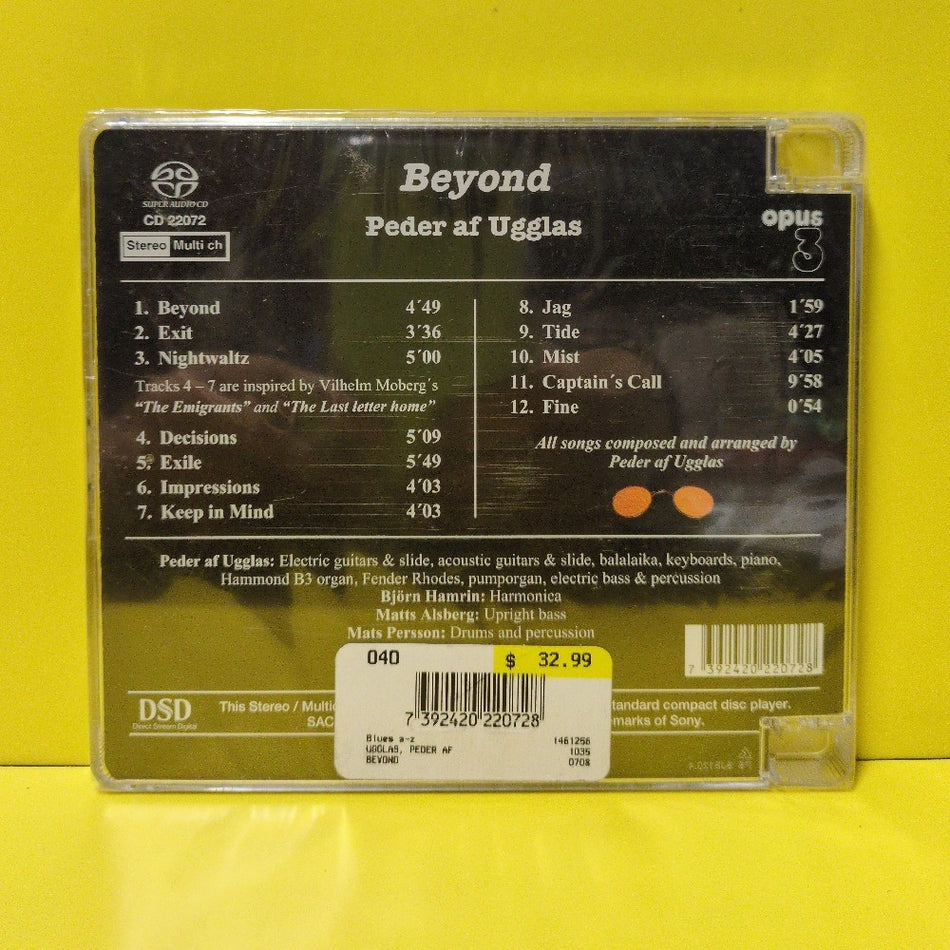 Peder Af Ugglas - Beyond - 2007 - CD 22072 - New - Sealed - CDs - SACD