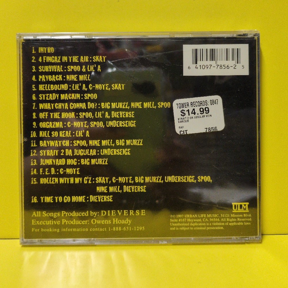 Various - Strait 2 Da Jugular Vein - 1997 - 7856-2 - New - Sealed - CDs