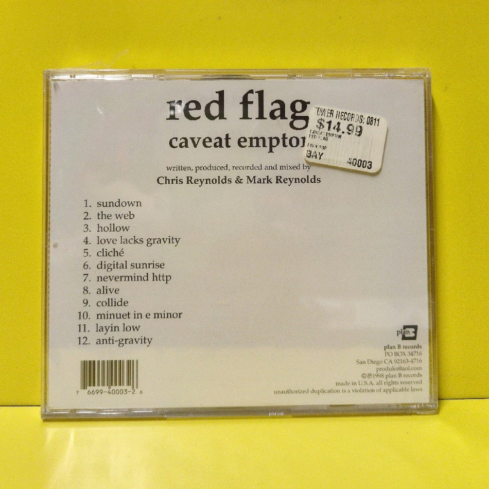 Red Flag - Caveat Emptor - 1998 - 9 40003-2 - New - Sealed - CDs