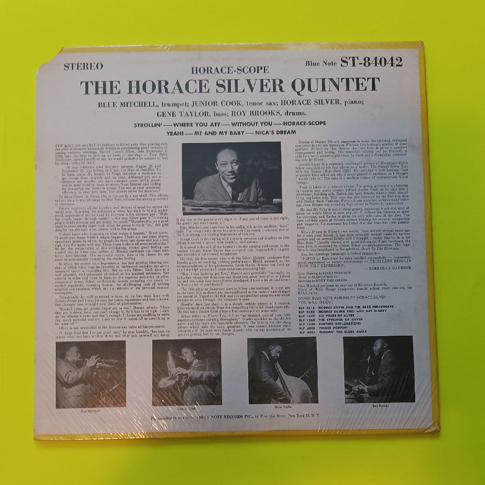 Horace Silver Quintet - Horace-Scope - ST 84042 - New - Sealed - Vinyl
