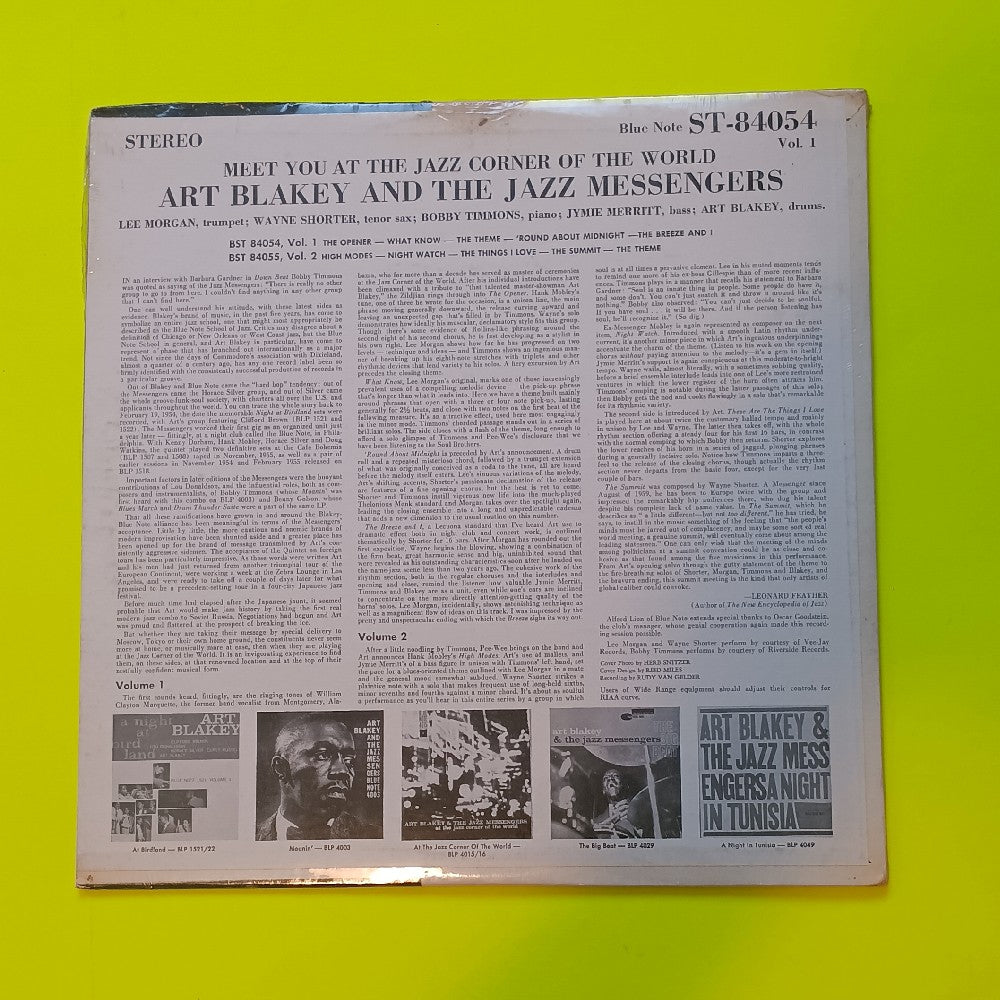 Art Blakey & the Jazz Messengers - Meet You at the Jazz Corner of the World - ST 84054 - New - Sealed - Vinyl