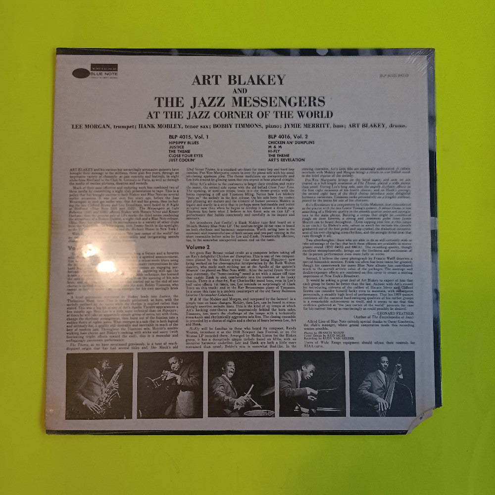 Art Blakey & the Jazz Messengers - At the Jazz Corner of the World - BST 84015 - New - Sealed - Vinyl