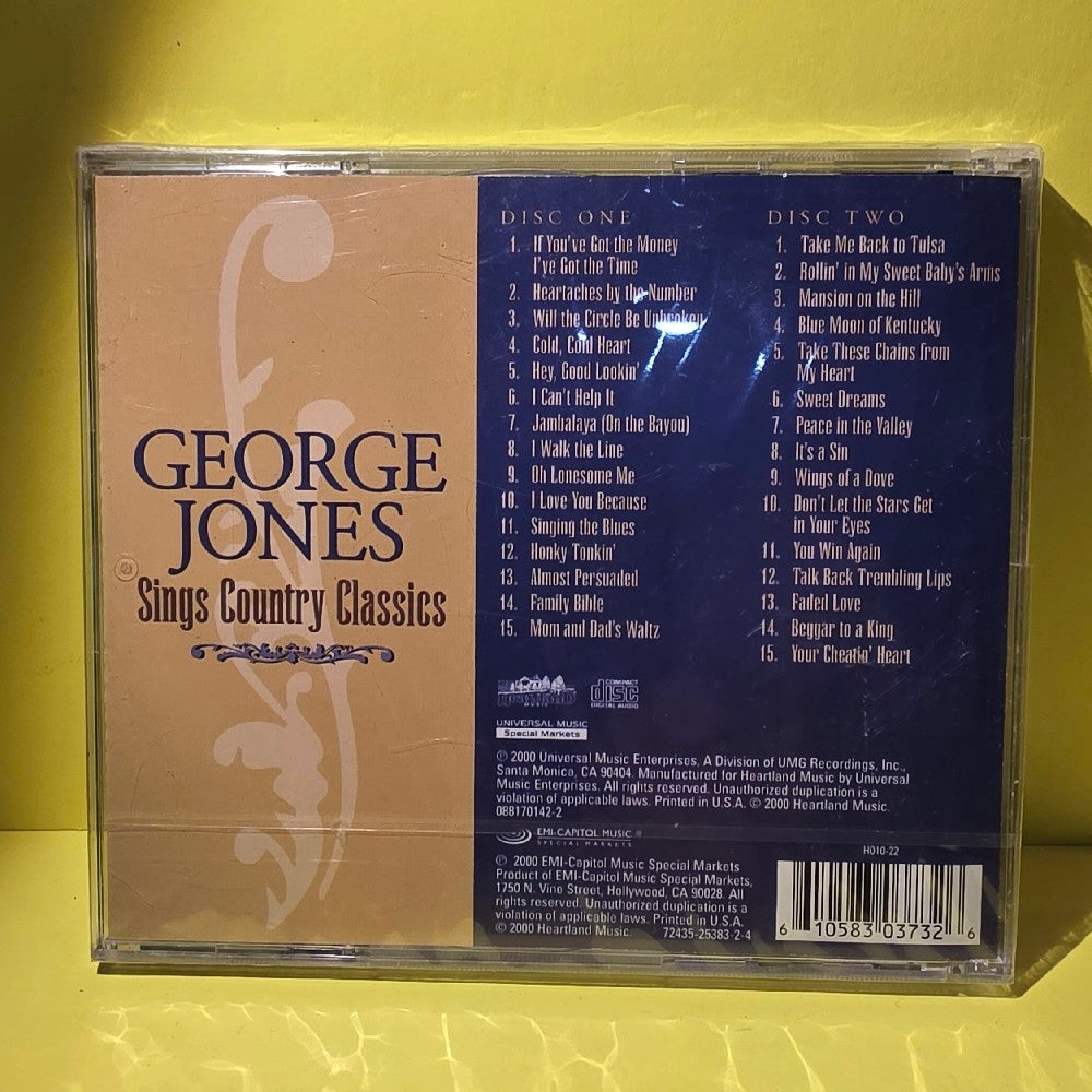 George Jones  - George Jones Sings Country Classics - 2000 - H010-22-101 - New - Sealed - CDs