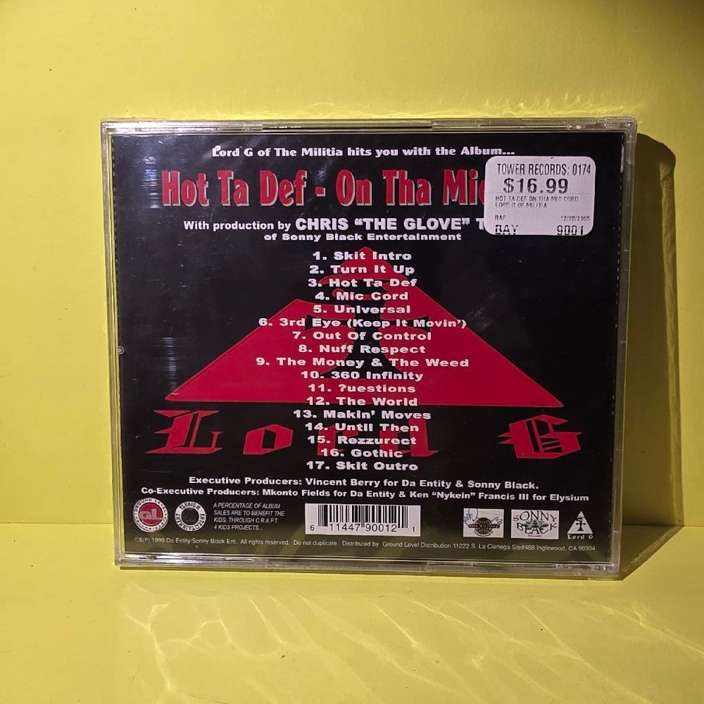 Lord G  - Hot Ta Def - 1999 - GL-9001-2 - New - Sealed - CDs