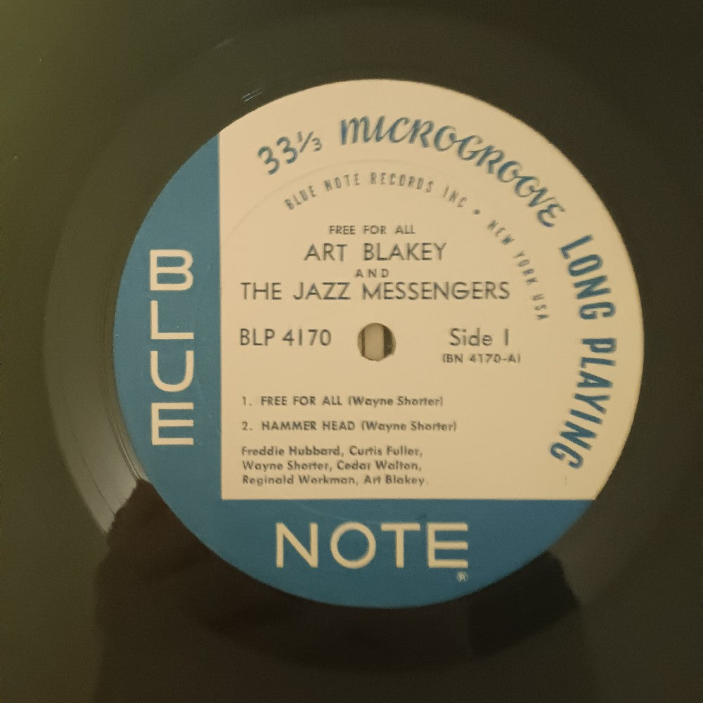 Art Blakey & the Jazz Messengers  - Free For All /Mono RVG All Disc - 1966 - BLP 4170 - Used - VG++ - Vinyl
