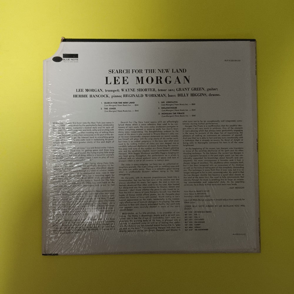 Lee Morgan - Search for the New Land / RVG in Shrink - 1973 - BST 84169 - Used - VG++ - Vinyl