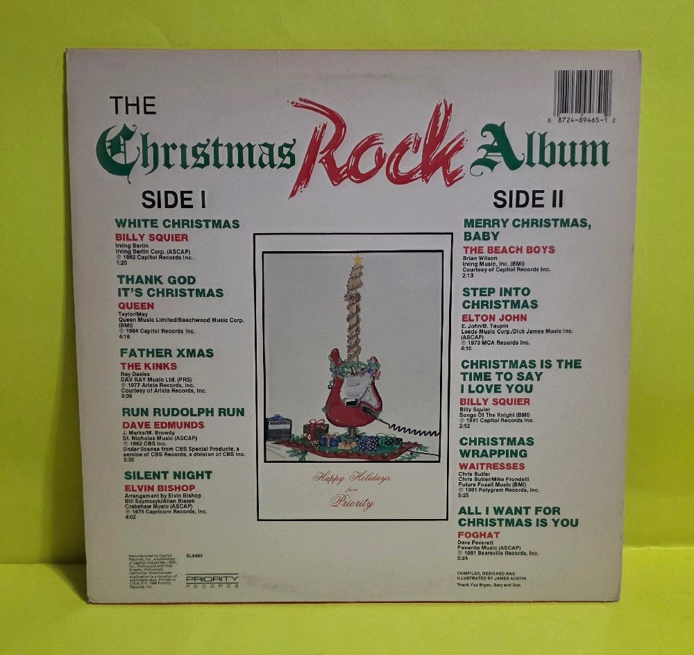 Various - The Christmas Rock Album - 1986 - SL9465 - Used - EX - Vinyl