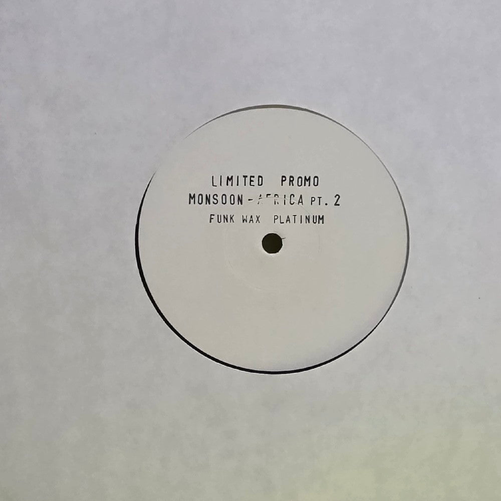 Monsoon  - Africa Pt. 2 / Limited Edition Promo..Rare  - 2001 - FW012R-P - Used - VG++ - Vinyl
