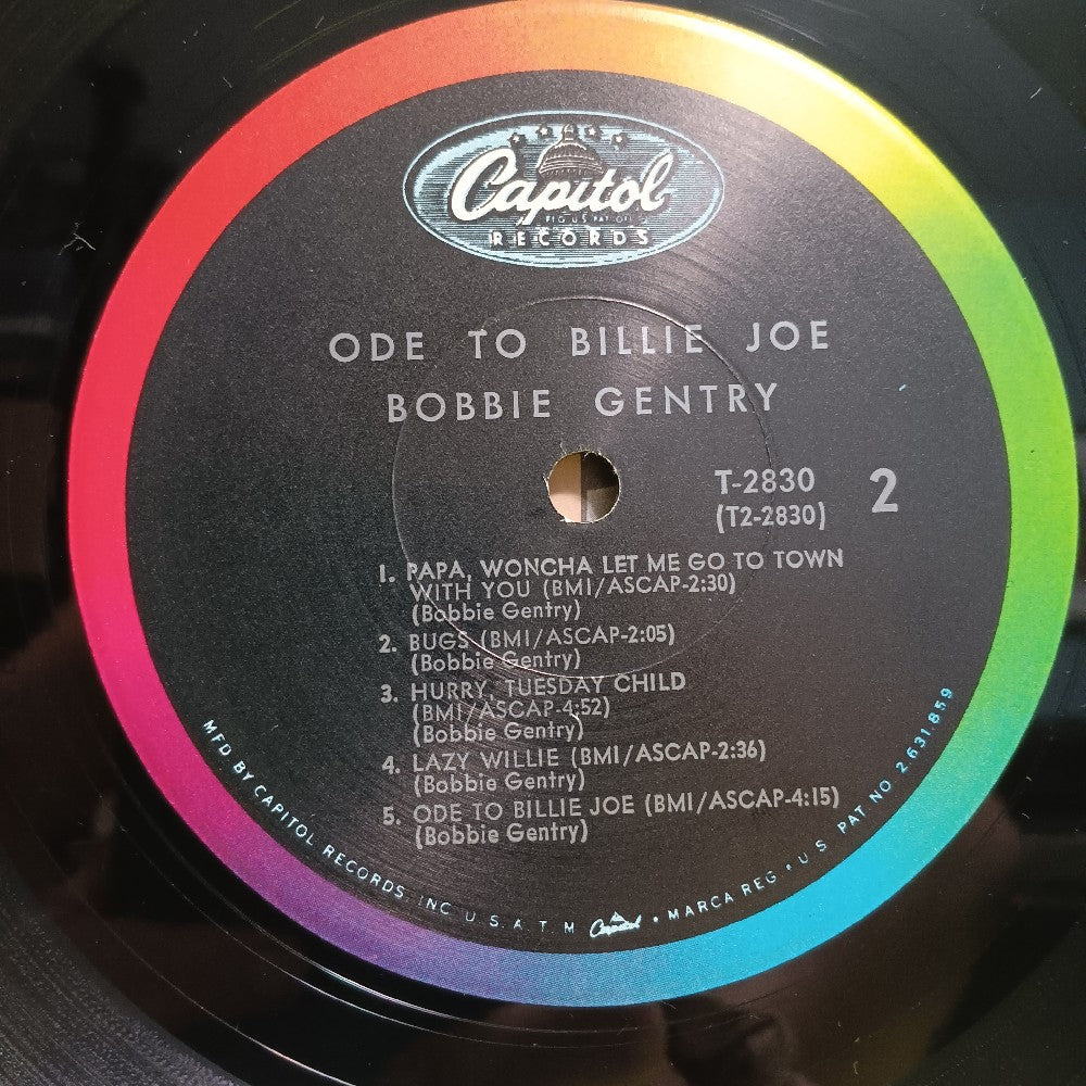 Bobbie Gentry - Ode To Billie Joe / Mono in Shrink - 1967 - T 2830 - Used - EX - Vinyl