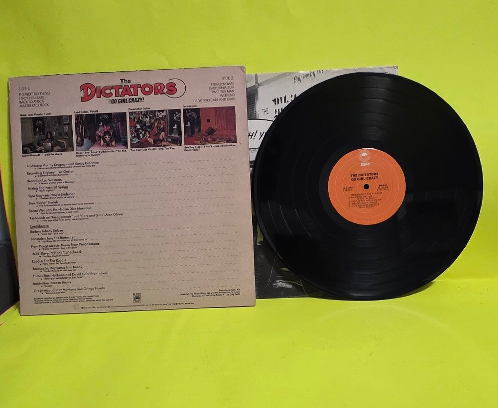 The Dictators - Go Girls Crazy! - 1975 - KE 33348 - Used - VG++ - Vinyl