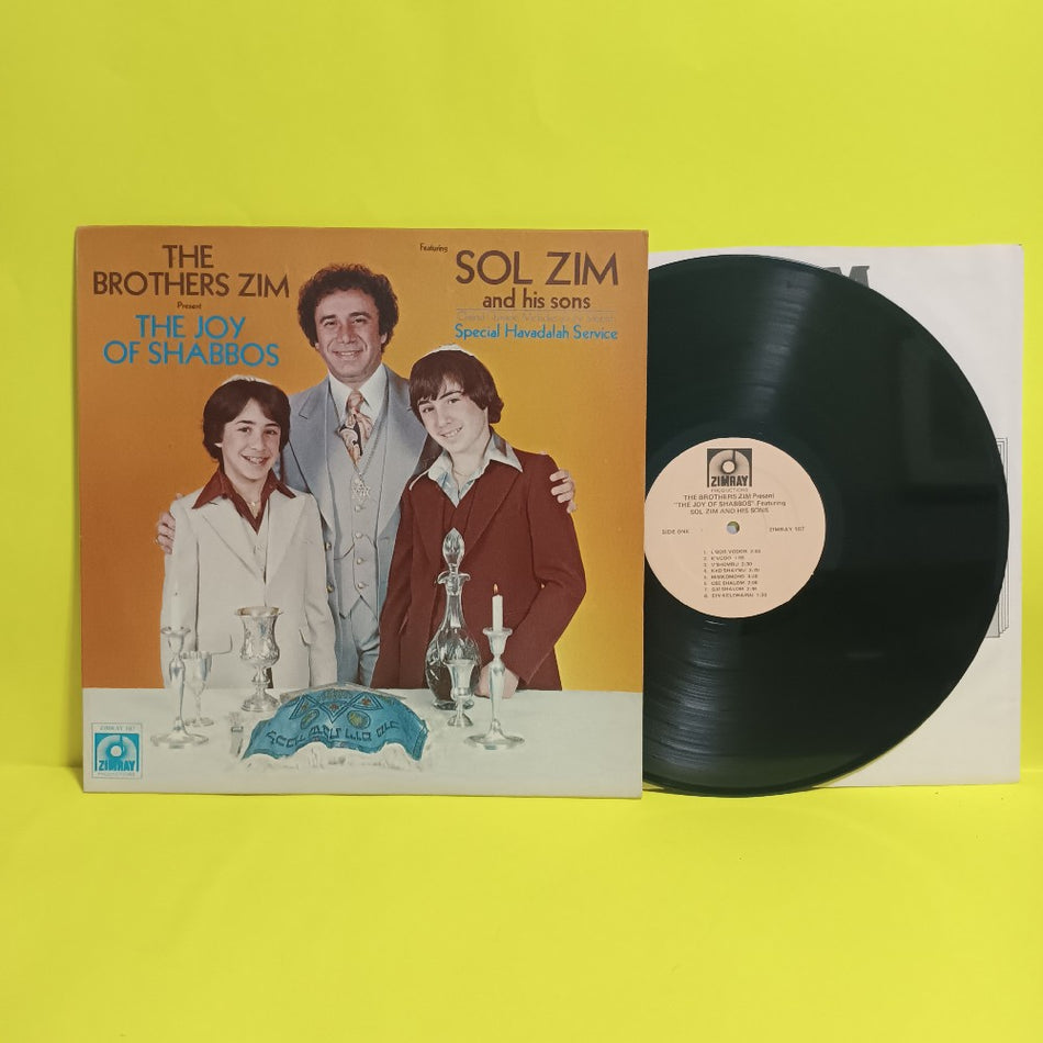 The Brothers Zim - The Joy Of Shabbos / Autographed - 1978 - Zimray 107 - New - VG++ - Vinyl