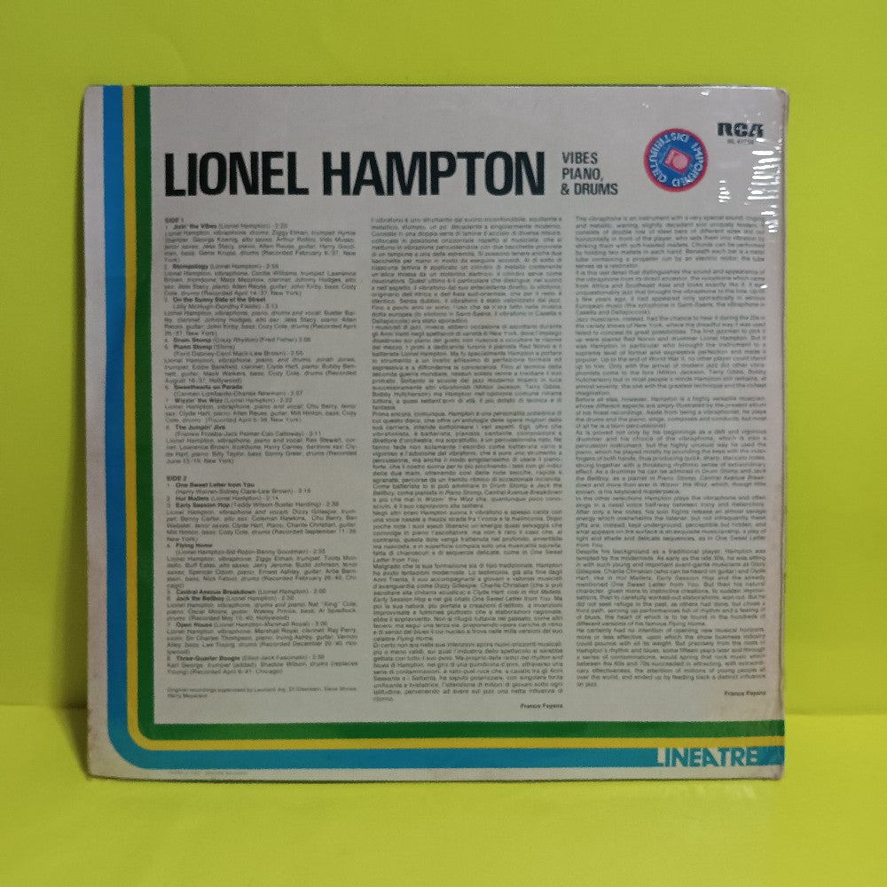 Lionel Hampton - Vibes Piano Drums - 1977 - NL 47358 - New - Sealed - Vinyl