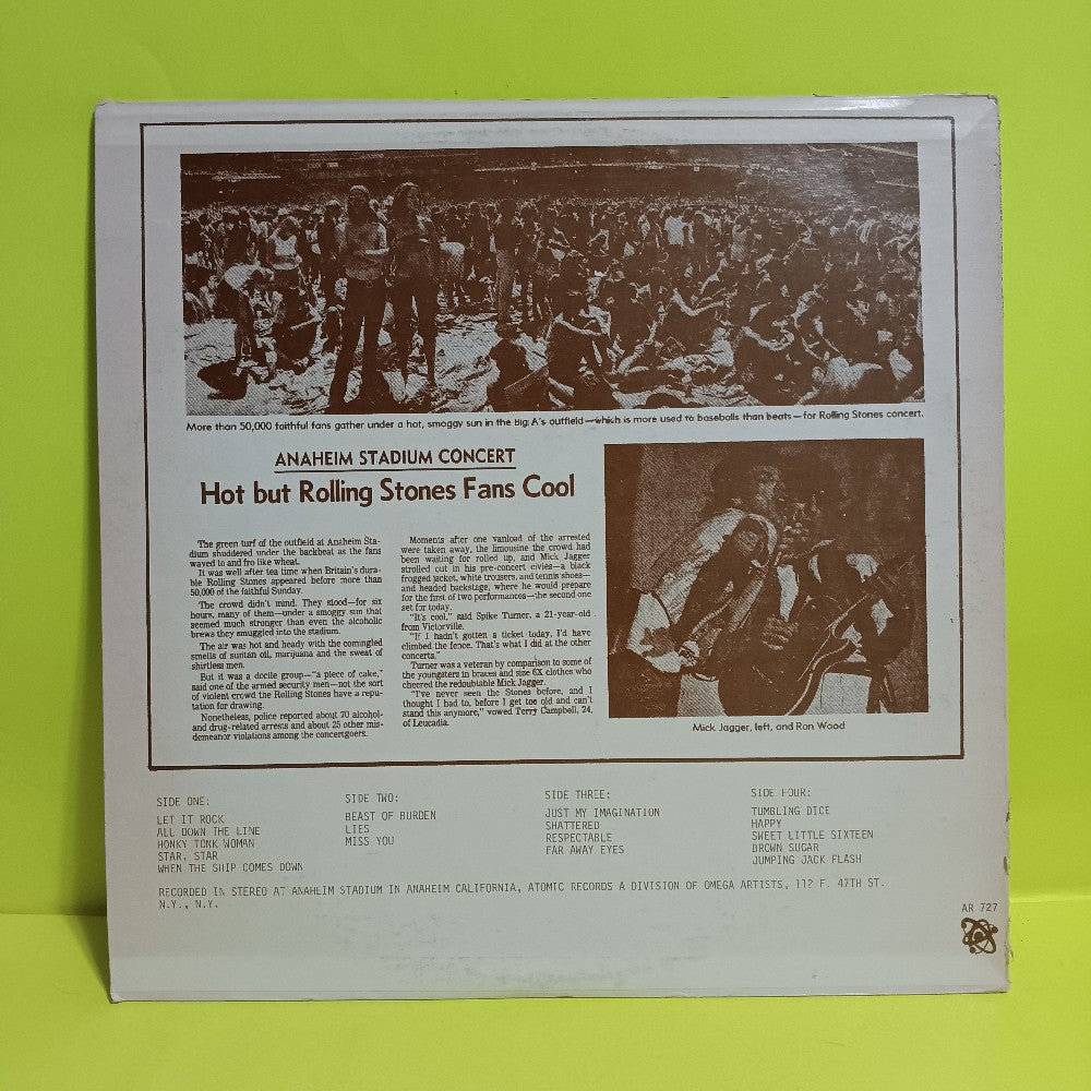 Rolling Stones  - Return To Liver - 1979 - AR 727 ABCD - Used - VG+ - Vinyl