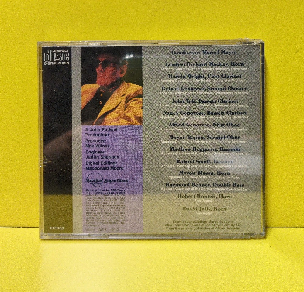 Marcel Moyse, The Marlboro Alumni, Mozart - Serenade #10 K. 361 (Grand Partita) In B-Flat For 13 Winds - 1983 - NR56 DIDZ 10012 - New - Sealed - CDs