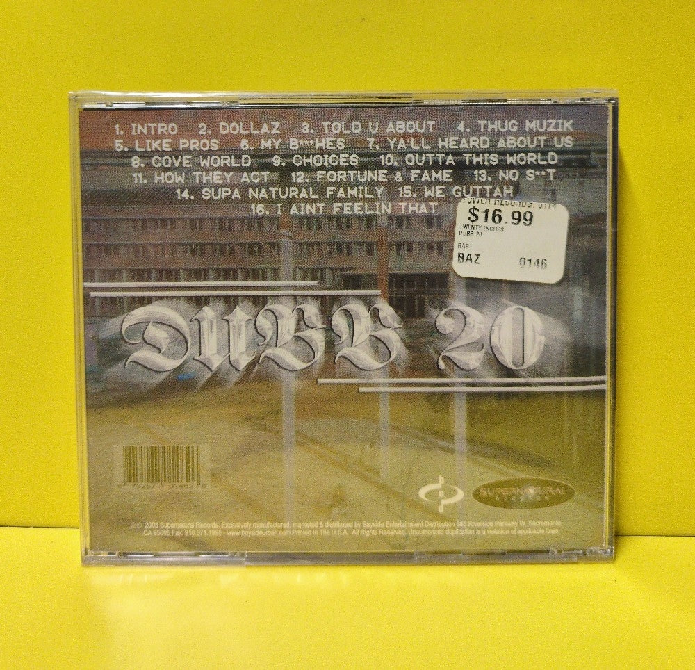 Dubb 20 - Twenty Inches - 2003 - New - Sealed - CDs