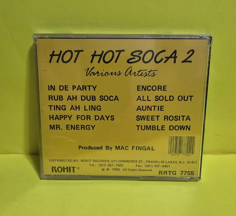 Various  - Hot Hot Soca 2 - 1988 - RRTG 7755 - New - Sealed - CDs