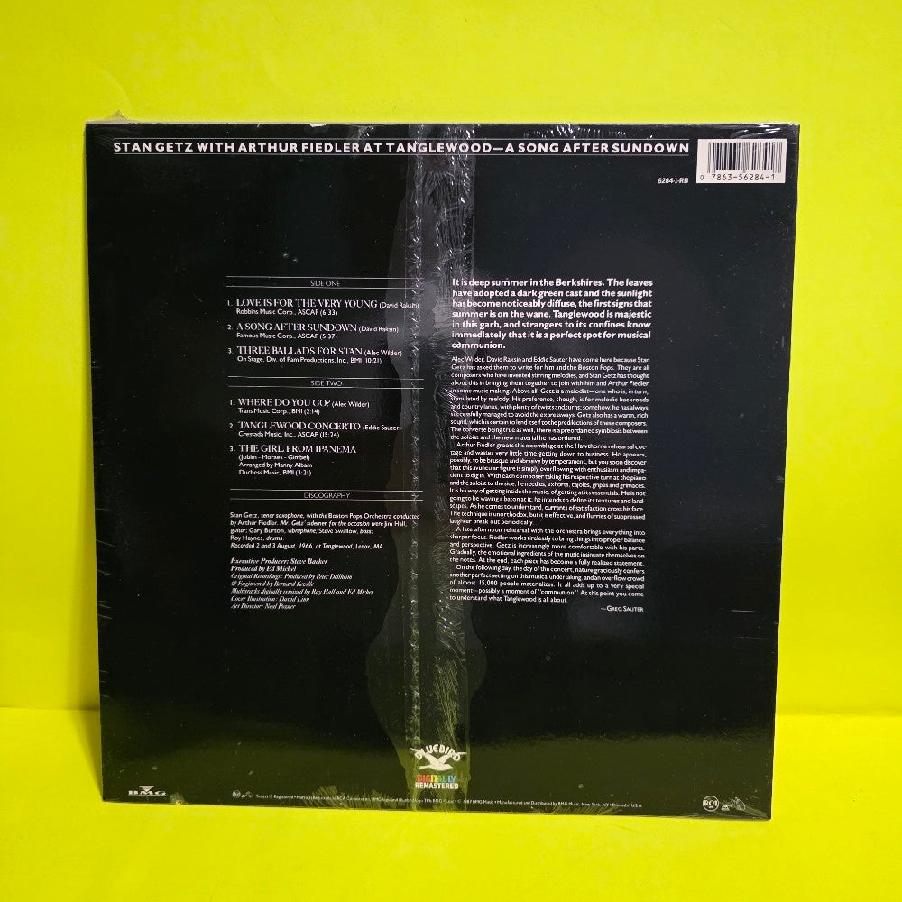 Stan Getz With Arthur Fiedler - A Song After Sundown (Stan Getz With Arthur Fiedler At Tanglewood) - 1988 - 6284-1 RB - New - Sealed - Vinyl