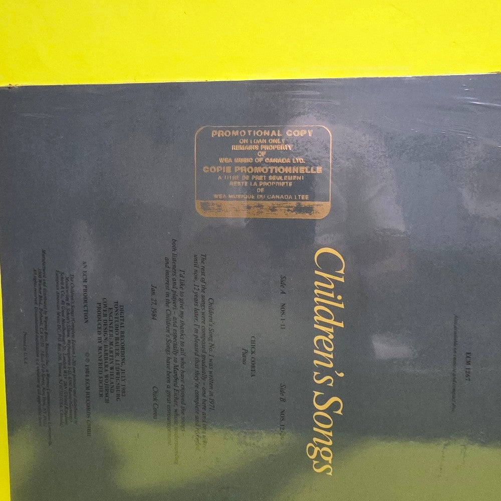 Chick Corea - Children's Songs Sealed Rare Promo  - 1984 - ECM 1267 - New - Sealed - Vinyl