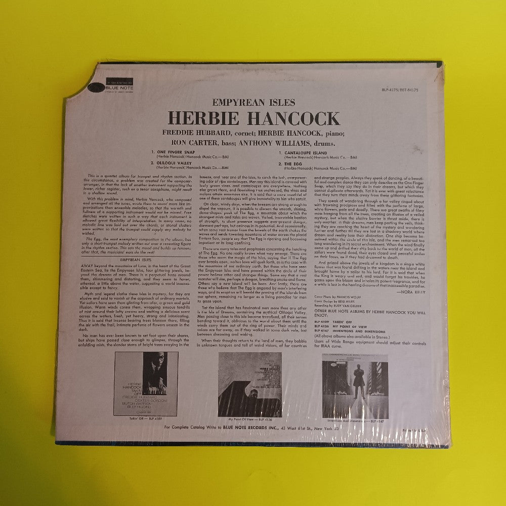Herbie Hancock - Empyrean Isles / Van Gelder in Shrink  - 1973 - BST 84175 - Used - VG++ - Vinyl