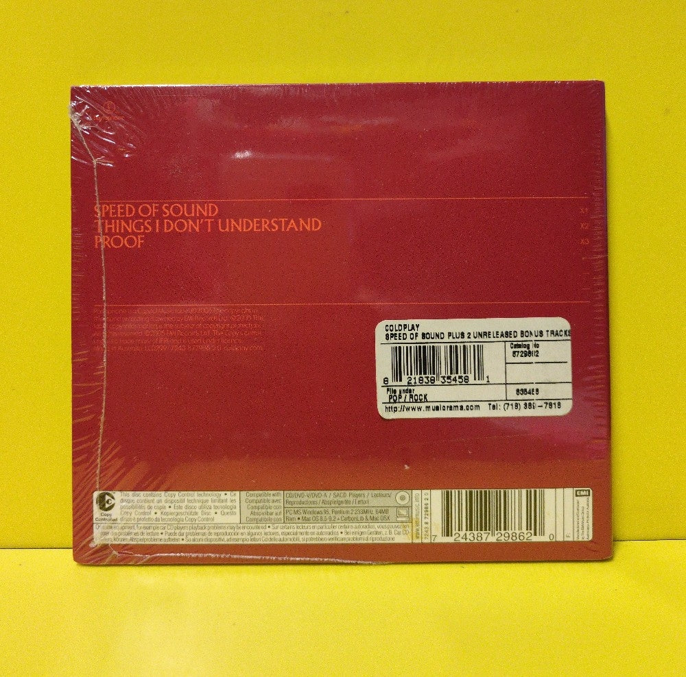 Coldplay - Speed Of Sound - 2005 - 7243 8 72986 2 0 - New - Sealed - CDs - Single - Australasia Import