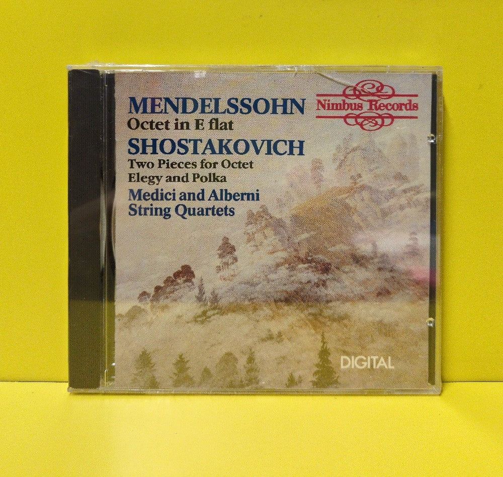 Mendelssohn, Shostakovich, Medici String Quartet, Alberni String Quartet - Octet In E Flat, Two Pieces For Octet Elegy And Polka - 1988 - NI 5140 - New - Sealed - CDs - UK Import
