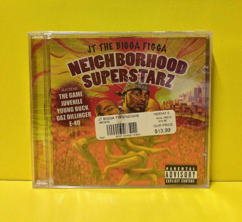 JT The Bigga Figga - Neighborhood Superstarz - 2005 - 215-2016 - New - Sealed - CDs