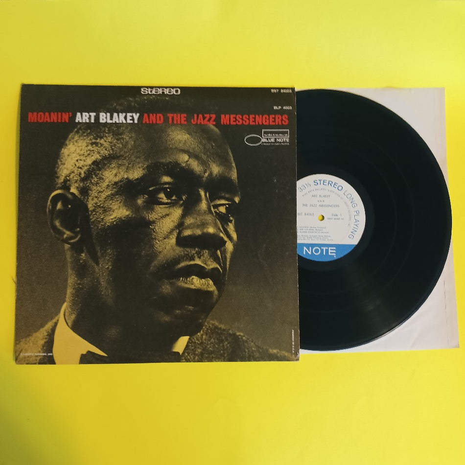 Art Blakey and the Jazz Messengers - Moanin' / RVG Stamp - 1966 - BST 84003 - Used - VG+ - Vinyl