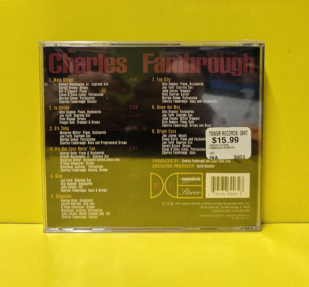 Charles Fambrough - Upright Citizen - 1997 - NUG-3003 - New - Sealed - CDs