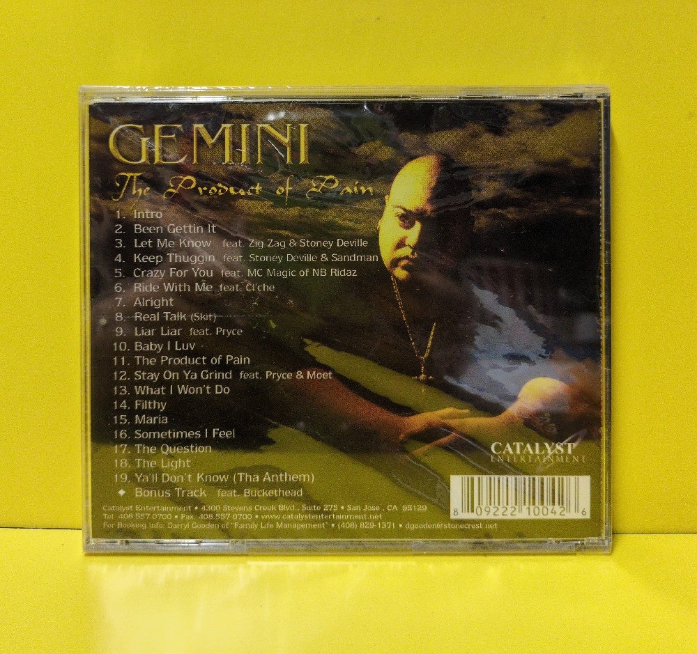Gemini - The Product Of Pain - 2003 - CECD1004 - New - Sealed - CDs