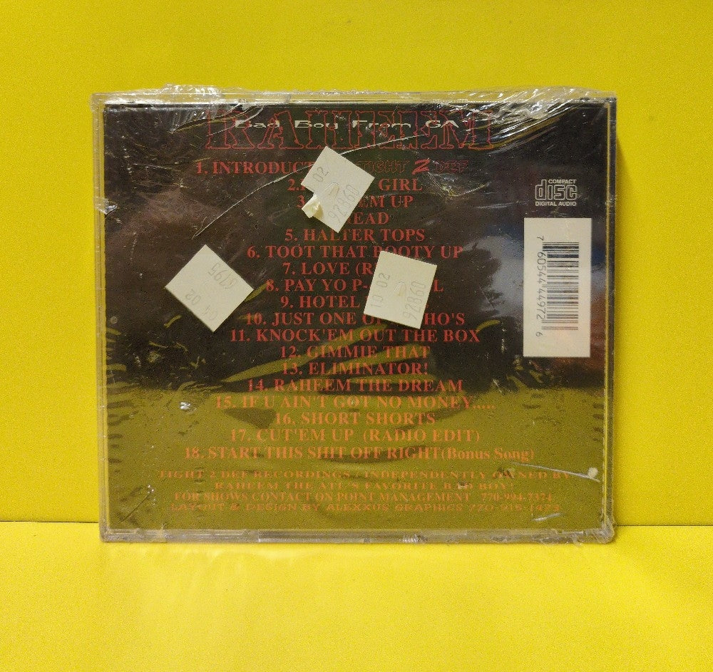 Raheem - Bad Boy From GA: Greatest Hits (1986-1997) - 1997 - T2D 4497 - New - Sealed - CDs