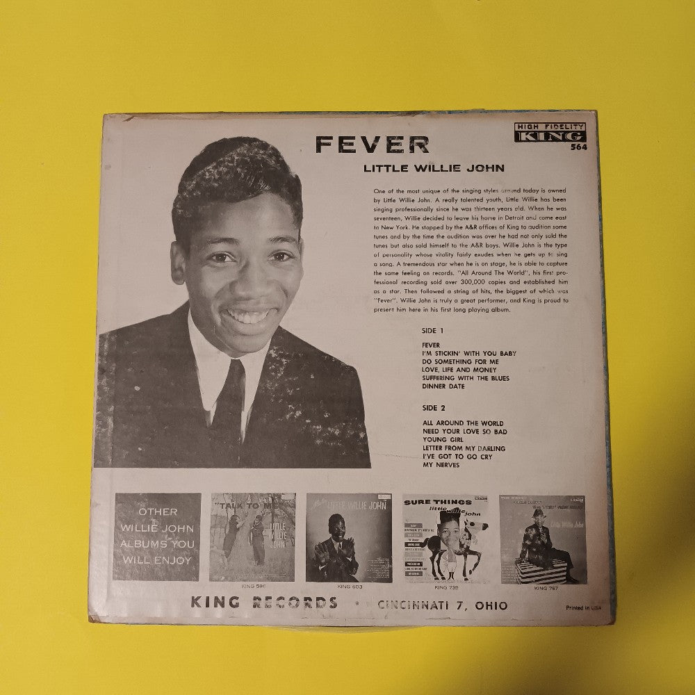 Little Willie John - Fever / Mono - 1961 - King 564 - Used - VG++ - Vinyl