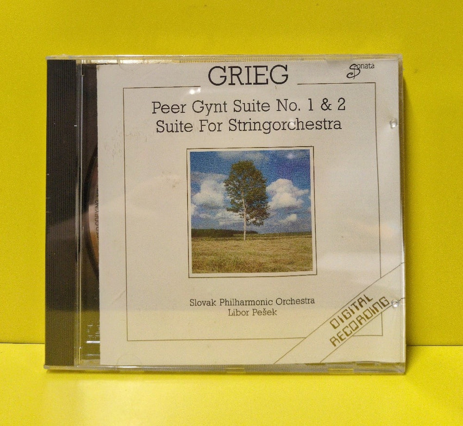 Grieg, Slovak Philharmonic Orchestra, Libor Pesek - Peer Gynt Suites No. 1 & 2 / Suite For Stringorchestra - 91020 - New - Sealed - CDs - Europe Import