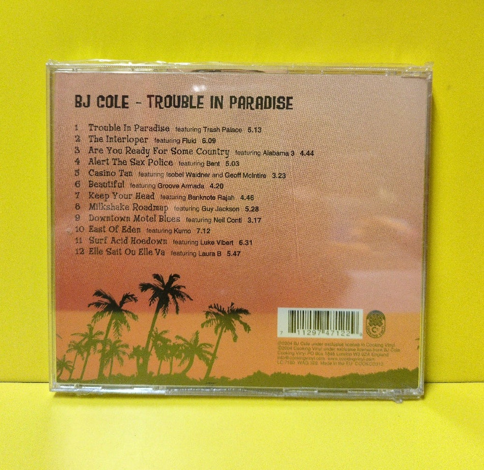 BJ Cole - Trouble In Paradise - 2004 - COOK CD 312 - New - Sealed - CDs