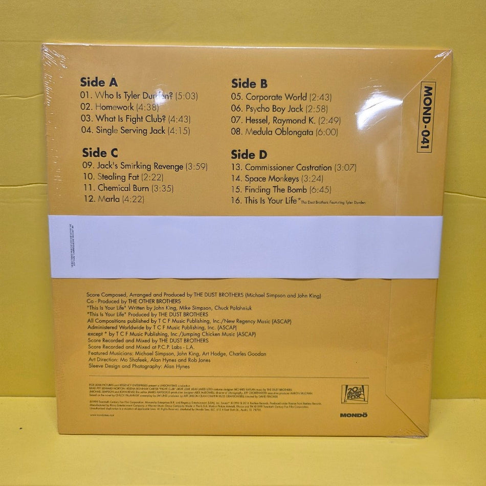 The Dust Brothers - Fight Club (Original Motion Picture Score) - 2017 - MOND-041 - New - Sealed - Vinyl