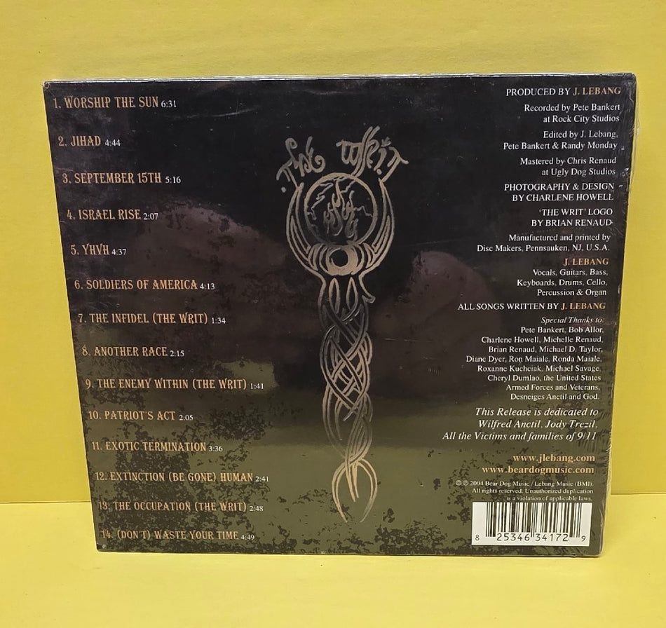 J.Lebang - The Writ / Rare - 2004 - New - Sealed - CDs