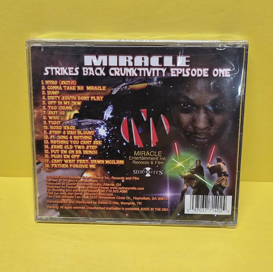 Miracle  - Miracle Strike Back ( Crunktivity Episode l ) - 2003 - MIR 7140 - New - Sealed - CDs