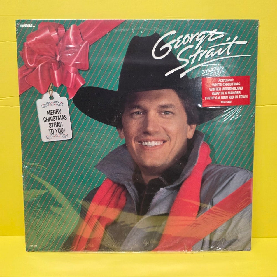George Strait - Merry Christmas Strait To You - 1986 - MCA-5800 - New - Sealed - Vinyl