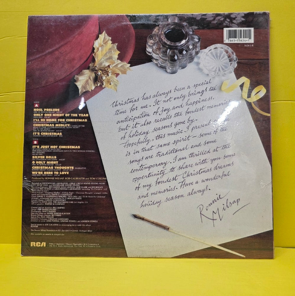 Ronnie Milsap - Christmas With Ronnie Milsap - 1986 - 5624-1-R - New - Sealed - Vinyl