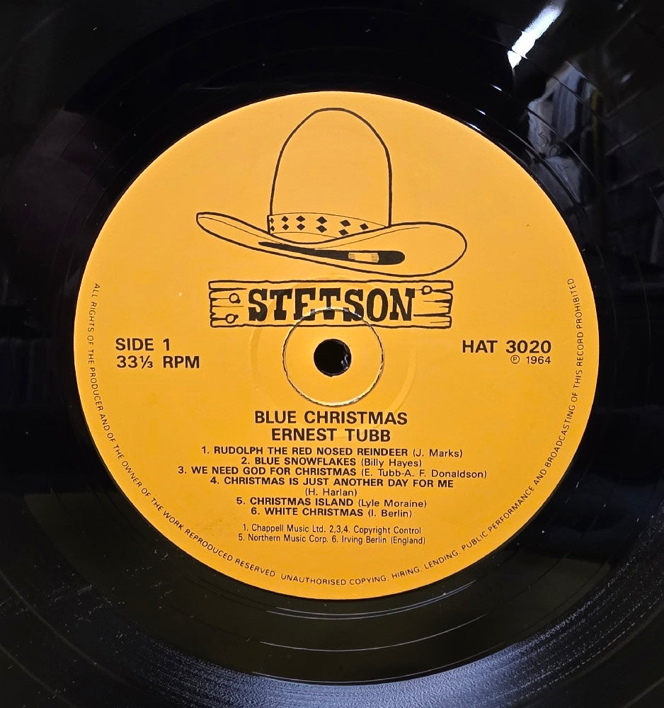 Ernest Tubb And His Texas Troubadours - Blue Christmas - HAT 3020 - New - NM - Vinyl