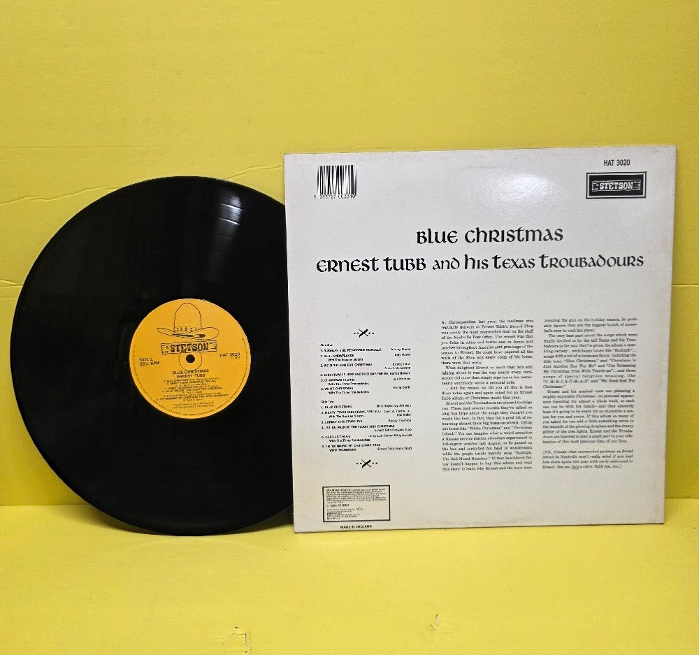 Ernest Tubb And His Texas Troubadours - Blue Christmas - HAT 3020 - New - NM - Vinyl