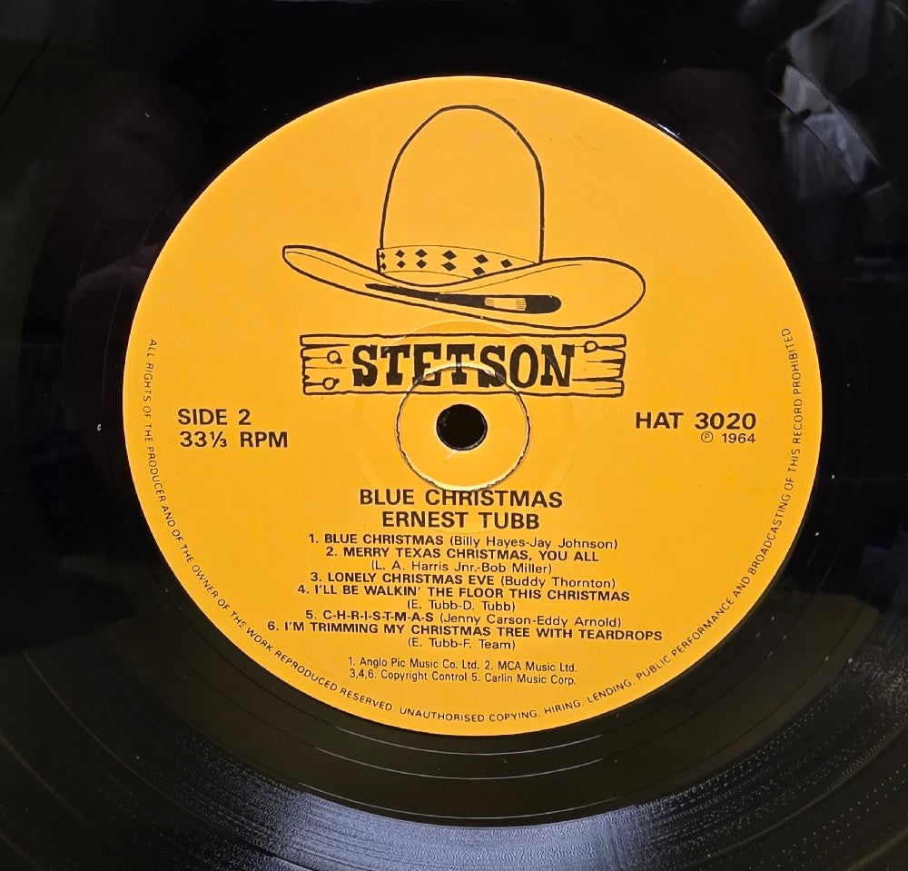 Ernest Tubb And His Texas Troubadours - Blue Christmas - HAT 3020 - New - NM - Vinyl