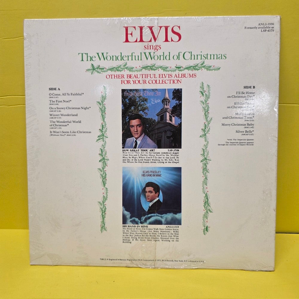 Elvis Presley  - Elvis Sings The Wonderful World Of Christmas  - 1975 - ANL-1-1936 - New - Sealed - Vinyl