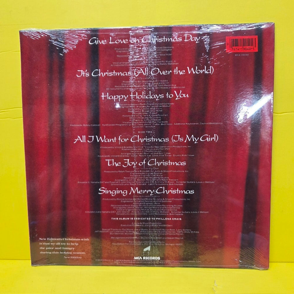 New Edition - Christmas All Over The World - 1985 - MCA-39040 - New - Sealed - Vinyl