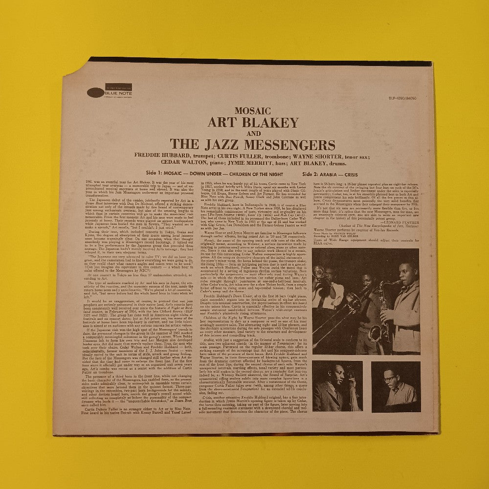 Art Blakey and the Jazz Messengers - Mosaic - BST 84090 - Used - VG+ - Vinyl