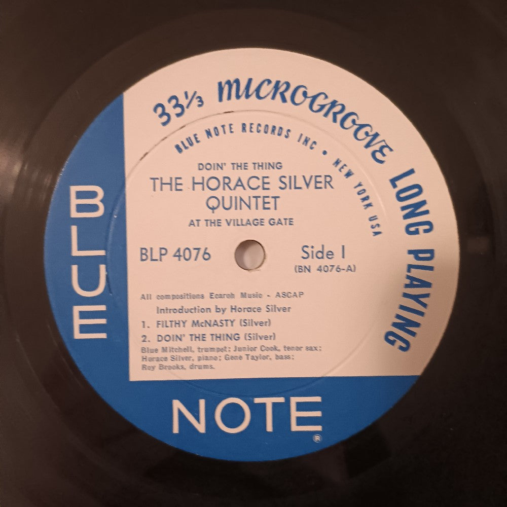 Horace Silver Quintet - Doin' the Thing At The Village Gate - 1961 - BLP 4076 - Used - VG+ - Vinyl